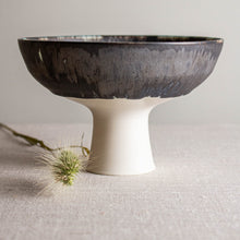 Load image into Gallery viewer, Bronze and White Pedestal Vessel