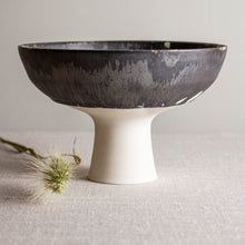 Load image into Gallery viewer, Bronze and White Pedestal Vessel