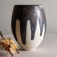 Load image into Gallery viewer, Bronze and White Glazed Vessel 5