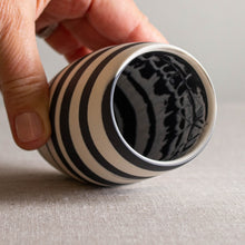 Load image into Gallery viewer, Black and White Porcelain Vessel 2