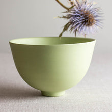 Load image into Gallery viewer, Pea Green Porcelain Vessel 6