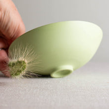 Load image into Gallery viewer, Pea Green Porcelain Open Form