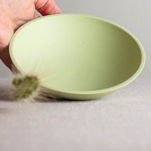 Pea Green Porcelain Open Form