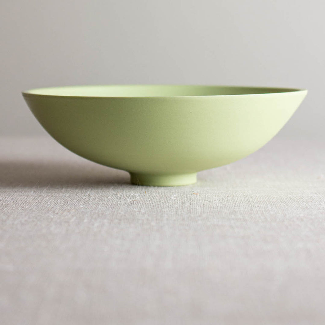 Pea Green Porcelain Open Form