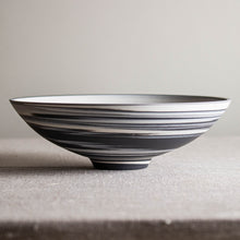Load image into Gallery viewer, Black and White Porcelain Vessel 5