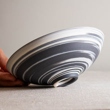 Load image into Gallery viewer, Black and White Porcelain Vessel 5