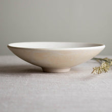 Load image into Gallery viewer, Crystalline White Matte Bowl with Kintsugi-Style Accent