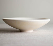 Load image into Gallery viewer, Crystalline White Matte Bowl with Kintsugi-Style Accent
