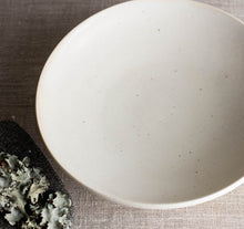 Load image into Gallery viewer, Crystalline White Matte Bowl with Kintsugi-Style Accent