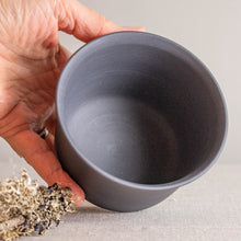 Load image into Gallery viewer, Black Porcelain Vessel with Flared Rim