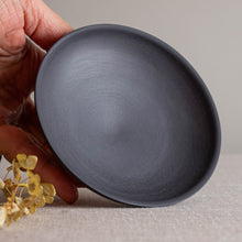 Load image into Gallery viewer, Black Porcelain Vessel with Tall Foot