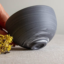 Load image into Gallery viewer, Marbled Grey and White Porcelain Vessel