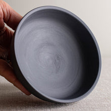 Load image into Gallery viewer, Marbled Grey Porcelain Vessel with Pedestal Foot