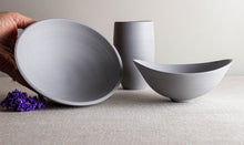 Load image into Gallery viewer, Light Grey Porcelain Set of Vessels