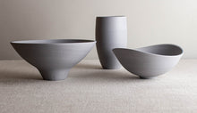 Load image into Gallery viewer, Light Grey Porcelain Set of Vessels
