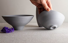 Load image into Gallery viewer, Light Grey Porcelain Set of Vessels