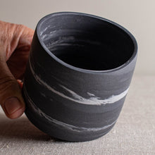 Load image into Gallery viewer, Marbled Dark Grey Vessel with Altered Rim