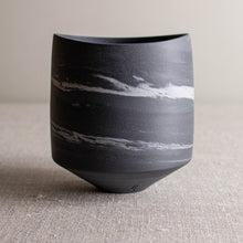Load image into Gallery viewer, Marbled Dark Grey Vessel with Altered Rim