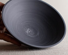 Load image into Gallery viewer, Dark Grey Marbled Vessel with Flared Foot