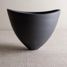 Load image into Gallery viewer, Dark Grey Marbled Vessel with Altered Rim
