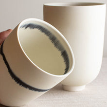 Load image into Gallery viewer, Set of 2 Vessels in Crystalline White Matte