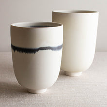 Load image into Gallery viewer, Set of 2 Vessels in Crystalline White Matte
