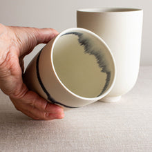 Load image into Gallery viewer, Set of 2 Vessels in Crystalline White Matte