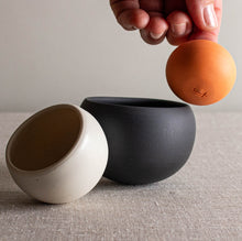 Load image into Gallery viewer, Set of 3 Wobbles in Black, White and Orange