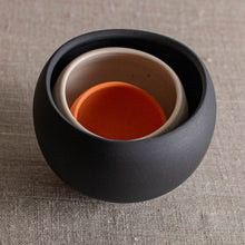 Load image into Gallery viewer, Set of 3 Wobbles in Black, White and Orange