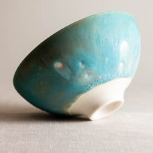 Load image into Gallery viewer, Turquoise and Grey Mottled Glaze
