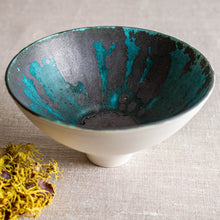 Load image into Gallery viewer, Turquoise and Black Vessel 1