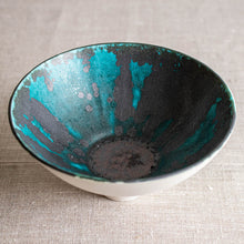 Load image into Gallery viewer, Turquoise and Black Vessel 1