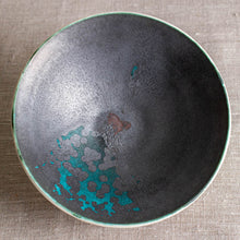 Load image into Gallery viewer, Turquoise and Black-Metallic Glaze