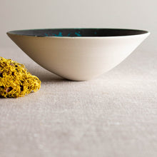 Load image into Gallery viewer, Turquoise and Black-Metallic Glaze