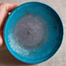Load image into Gallery viewer, Turquoise and Black Matte Vessel
