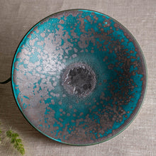 Load image into Gallery viewer, Turquoise and Black Vessel 2
