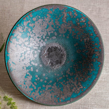 Load image into Gallery viewer, Turquoise and Black Vessel 2