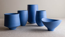 Load image into Gallery viewer, Set of 5 Blue Porcelain Vessels