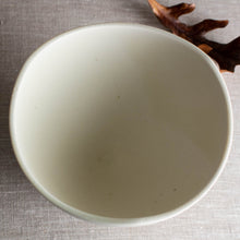 Load image into Gallery viewer, Crystalline White Matte Carved Rim Form