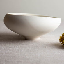 Load image into Gallery viewer, Crystalline White Matte Vessel with High and Low Rim