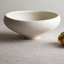 Load image into Gallery viewer, Crystalline White Matte Vessel with High and Low Rim