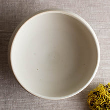 Load image into Gallery viewer, Crystalline White Matte Vessel with High and Low Rim