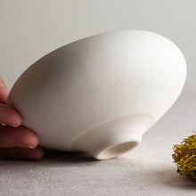 Load image into Gallery viewer, Crystalline White Matte Vessel with High and Low Rim