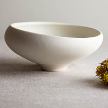 Load image into Gallery viewer, Crystalline White Matte Vessel with High and Low Rim