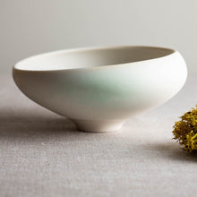 Load image into Gallery viewer, Crystalline White Matte Vessel with High and Low Rim