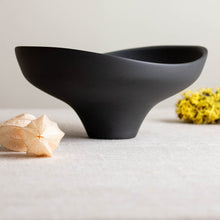 Load image into Gallery viewer, Black Porcelain, Altered Rim piece