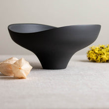 Load image into Gallery viewer, Black Porcelain, Altered Rim piece
