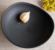 Load image into Gallery viewer, Black Porcelain, Altered Rim piece