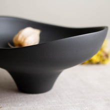 Load image into Gallery viewer, Black Porcelain, Altered Rim piece