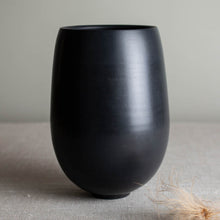Load image into Gallery viewer, Larger Black Porcelain, Bees Waxed Vessel